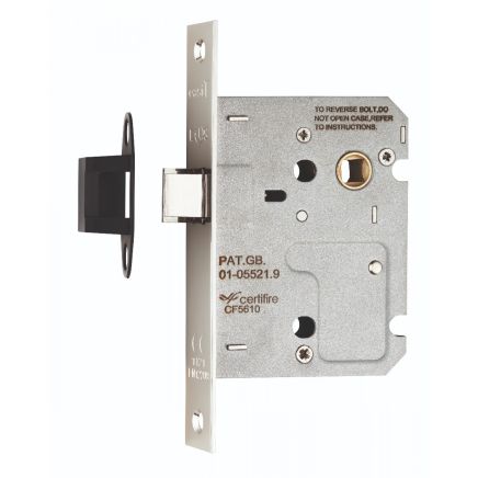 Upright Latch 76mm - Nickel Plate