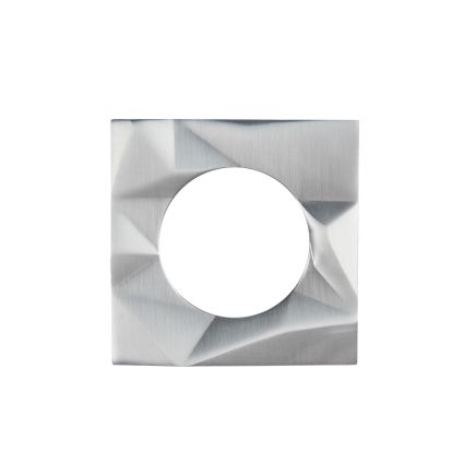 Zoo Hardware Spare Frattura Lever Square Rose Pack - Satin Chrome