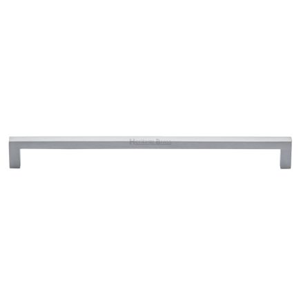 Heritage Brass Cabinet Pull City Design 256mm CTC Satin Chrome Finish