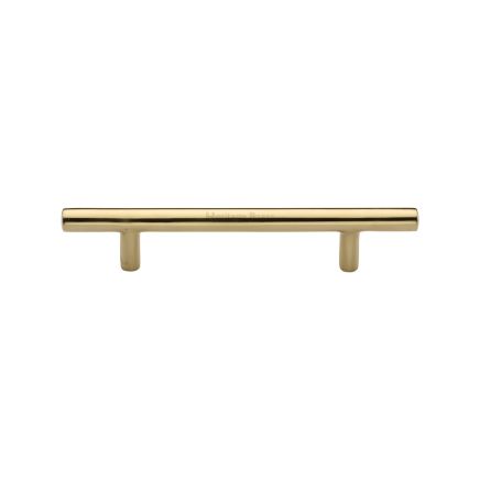 Heritage Brass Cabinet Pull Bar Design 101mm CTC Polished Brass Finish