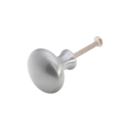 Mushroom 32mm Cupboard Knob Satin Chrome
