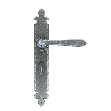 Pewter Cromwell Lever Bathroom Set