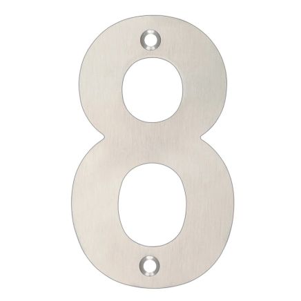 Zoo Hardware Numerals - Satin Stainless
