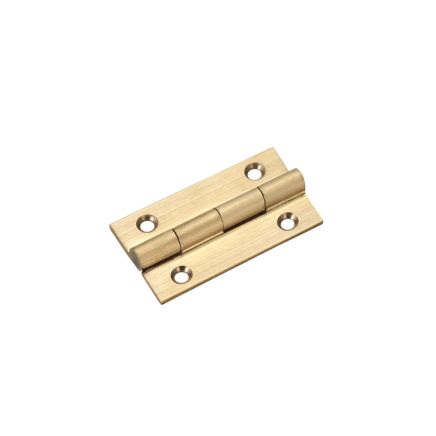 Zoo Hardware Solid drawn brass butt hinge - 38 x 22 x 1.3mm - Satin Brass