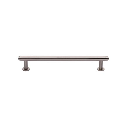 Heritage Brass Cabinet Pull Step Design with 16mm Rose 128mm CTC Satin Nickel finish