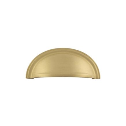 Burlington Cup Pulls Satin Brass - By Frelan Hardware - BUR423SB