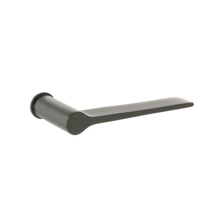 Millhouse Brass Brindley Lever Door Handle on Concealed Round Rose - Urban Dark Bronze (Pair)