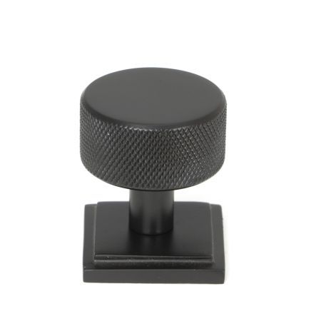 Aged Bronze Brompton Cabinet Knob - 32mm (Square)