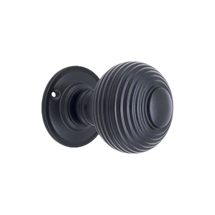 Beehive Large 60mm Mortice Door Knob Matt Black