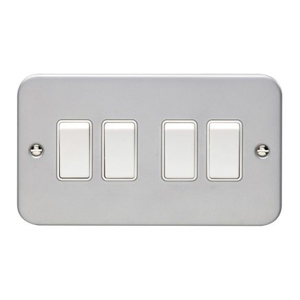 Eurolite Metal Clad 4 Gang Switch Metal Clad
