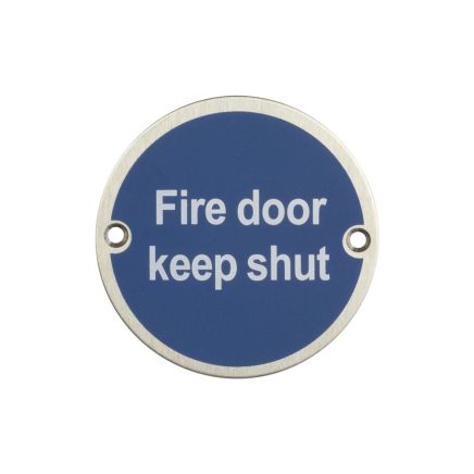 Stainless Steel Fire Door Keep Shut 75mm Satin Stainless Steel - By Frelan Hardware - JS100SSS