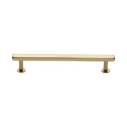 Heritage Brass Cabinet Pull Hexagon Design with 16mm Rose 160mm CTC Polished Brass finish