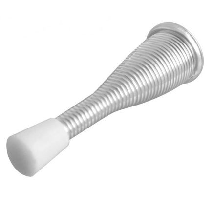 Jedo Wall Mounted Spring Door Stop 75mm Zinc Plate - By Frelan Hardware - J739HZP