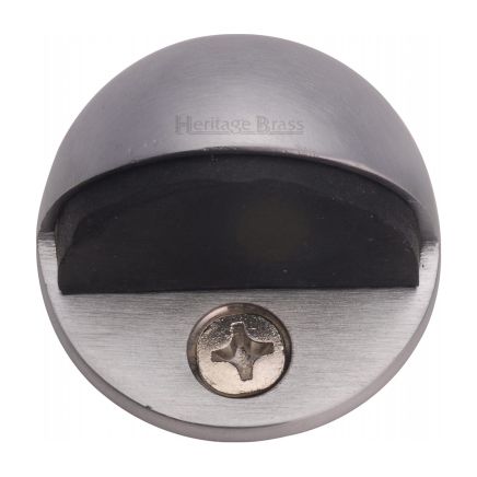Heritage Brass Shielded Door Stop Satin Chrome finish