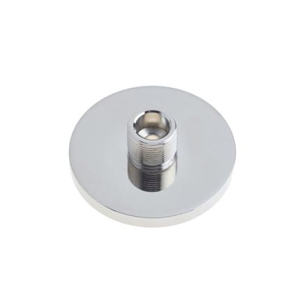 Burlington Plain Bases to Suit Wall Mounted Doorstops Polished Nickel - By Frelan Hardware - BUR971PN