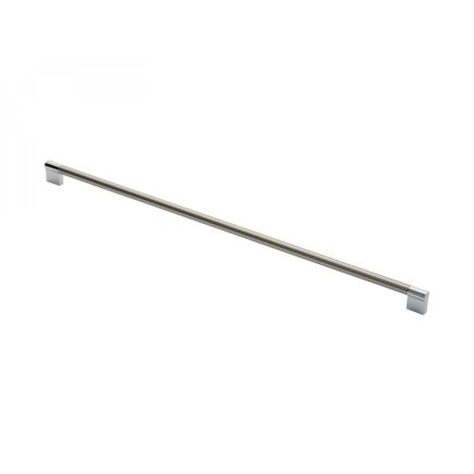 Keyhole Handle 576mm - Satin Nickel/Polished Chrome