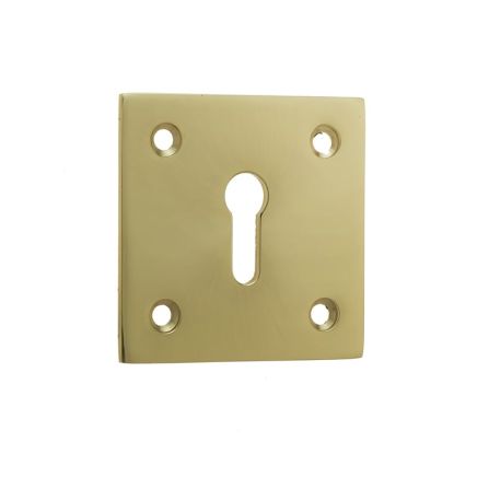 Jedo Square Open Escutcheon 50x50mm Polished Brass - By Frelan Hardware - JV153PB