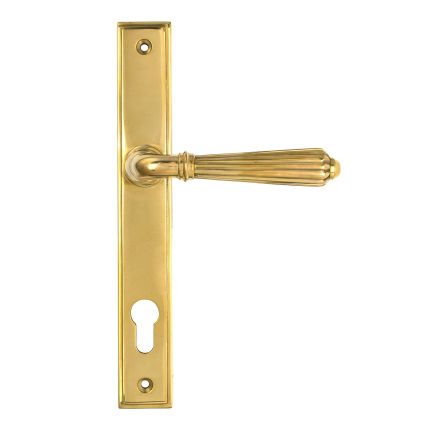 Polished Brass Hinton Slimline Lever Espag. Lock Set
