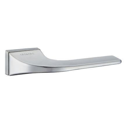SPECIAL ORDER Oro&Oro Oia Lever Door Handle on Square Rose - Satin Chrome