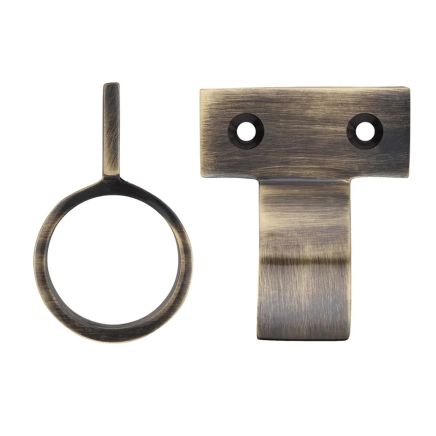 Zoo Hardware Window Sash Ring Vertical Fix - 28mm dia - Bronze