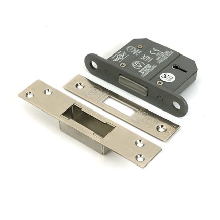 Polished Nickel 2½" 5 Lever BS Dead Lock
