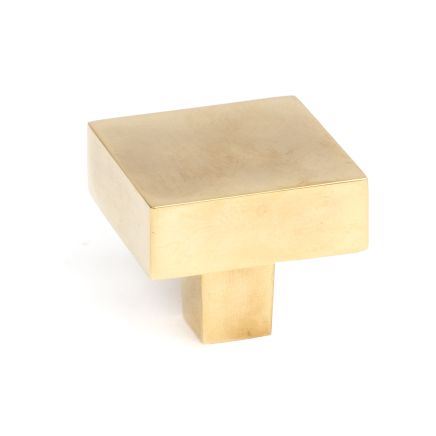 Aged Brass Albers Cabinet Knob - 35mm