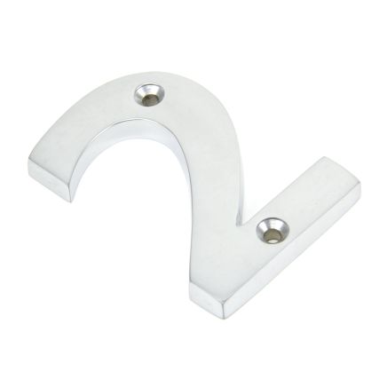Satin Chrome Numeral 2