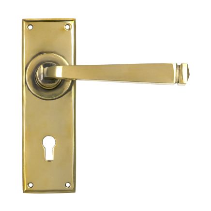 Aged Brass Avon Lever Lock Set