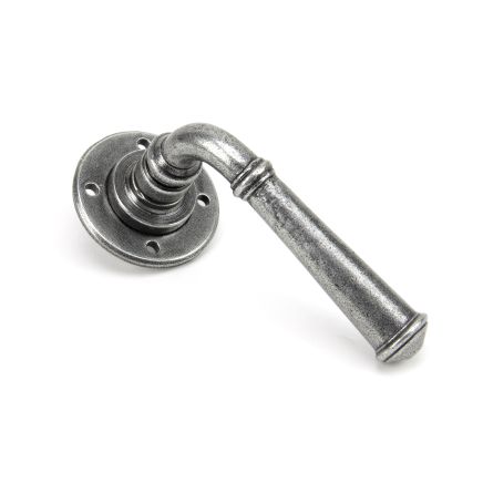 Pewter Regency Lever on Rose Set