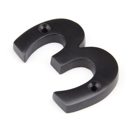 Aged Bronze Numeral 3