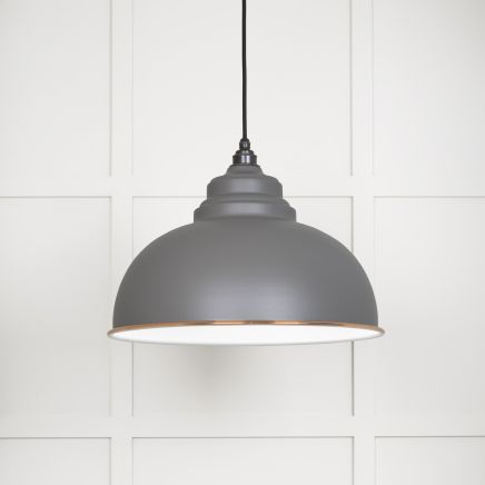 White Gloss Harborne Pendant in Bluff