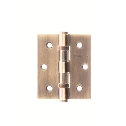 Atlantic Ball Bearing Hinges 3" x 2.5" x 2.5mm - Antique Brass (Pair)