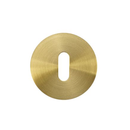 Zoo Hardware Standard Profile Escutcheon - Rosso Slim - 4mm - PVD Satin Brass