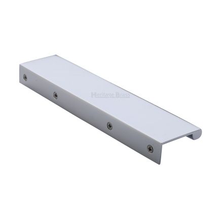 Heritage Brass EPTR Edge Pull Cabinet Handle 200mm Polished Chrome finish