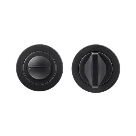 Zoo Hardware Turn & release on round rose - Black