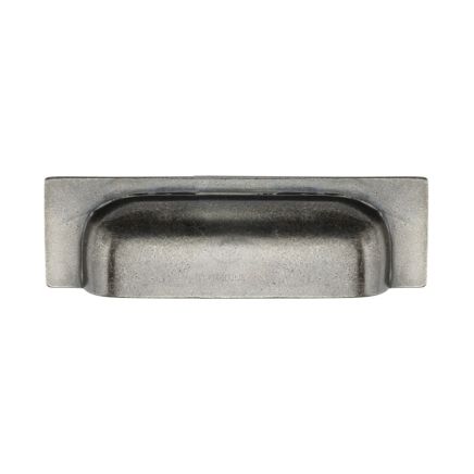 Rustic Pewter Cabinet Pull Military Design 76/96mm