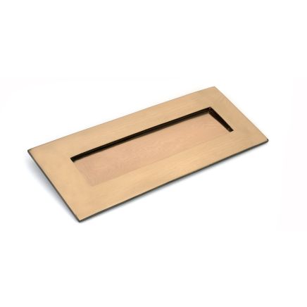 Polished Bronze Small Letter Plate