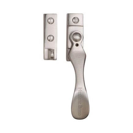 Heritage Brass Casement Window Fastener Wedge Pattern Satin Nickel finish