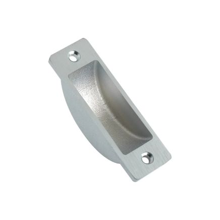 Zoo Hardware Easyclean Dust Socket for Flush Bolts Wood 62 x 19mm - Satin Chrome