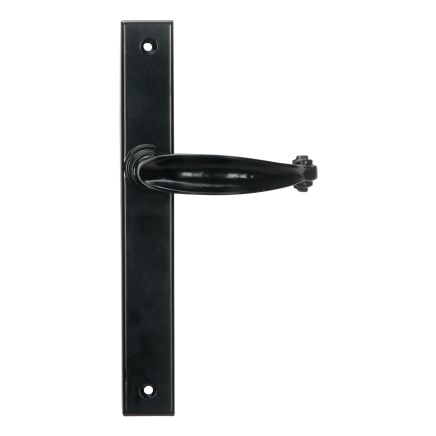 Black Cottage Slimline Lever Espag. Latch Set