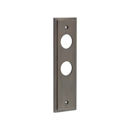 Burlington II Lever Plate Choices Din Bathroom Dark Bronze - By Frelan Hardware - BUR456DB