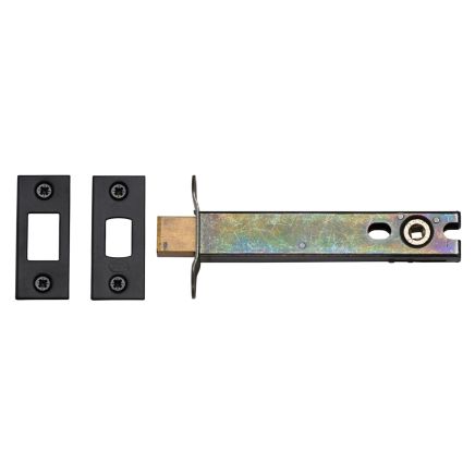 5" Tubular Bathroom Bolt  Black