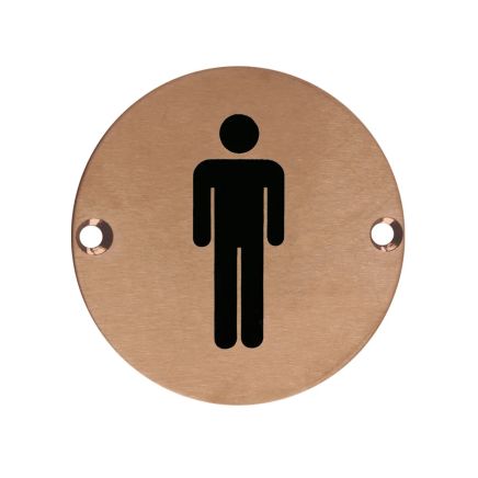 Zoo Hardware Sex Symbol - Male - 76mm dia - PVD Bronze