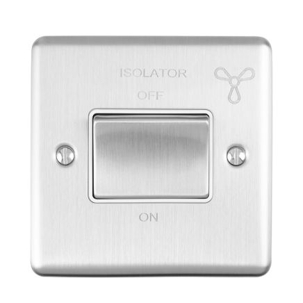 Eurolite Enhance Decorative Fan Switch Satin Stainless Steel