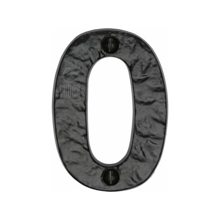 The Tudor Numeral 0 - 3" Black Iron