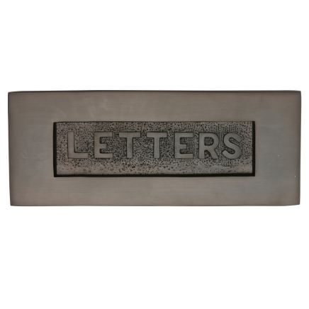 Heritage Brass Embossed Letterplate Matt Bronze finish