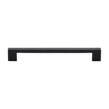 Heritage Brass Cabinet Pull Metro Design 192mm CTC Matt Black Finish