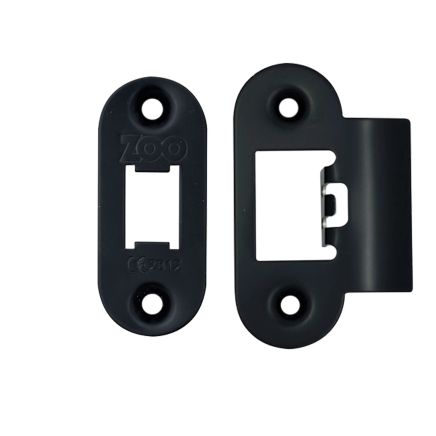 Zoo Hardware Spare Radius Acc Pk for Heavy Duty Tubular Latch - Black