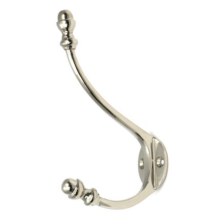 Polished Nickel Hat & Coat Hook