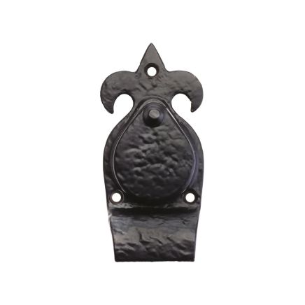 Zoo Hardware Fleur De Lys Cylinder Cover - 5" - Black